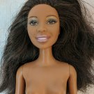 Mattel Barbie Nikki Black AA Gold Makeup, Big Feet, Nude Doll for Play/OOAK