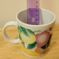 China Coffee Mug Tea Cup w/ Fruit - Apples, Pineapple, Banana, Plums, Berries