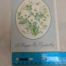 A Prayer In Sympathy Card Calla Lilies by Liz Schreiner