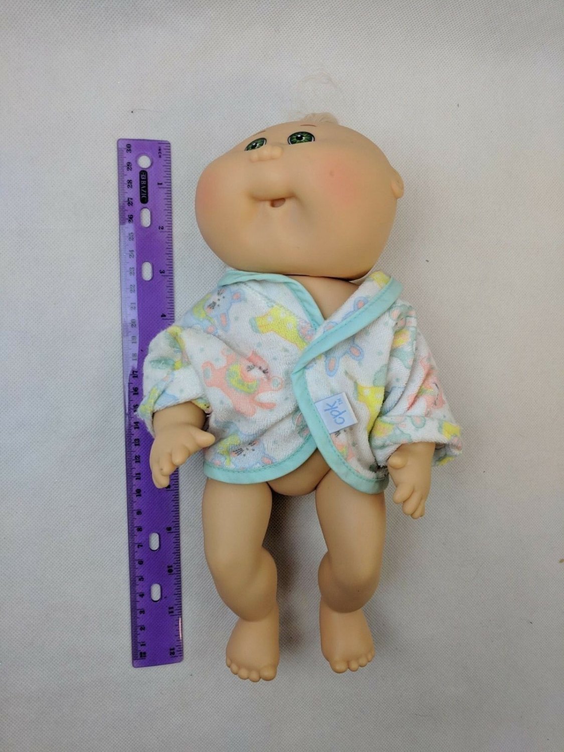 Mattel 1982 Cabbage Patch Kids Doll First Edition Jointed Bath Doll Blonde Tuft