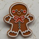 1984 Hallmark Cards Christmas Gingerbread Man Plastic Pin 4cm