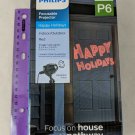 Philips Focusable Projector Happy Holidays P6 Indoor/Outdoor NEW 15ft Red