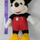 Disney Mickey Mouse Playskool Plush 14" Stuffed Animal Vintage, Red Shorts