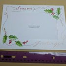 Season's Greetings Holly Berries 4"x6" Photo Frame Christmas Card Paper Magic