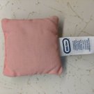 Little Tikes Dollhouse Accessory 1994 Pink/White Plush Pillow Mini 2.5" Square