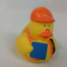 Oriental Trading Rubber Duckie Duck Small Construction Foreman Worker 2" Long