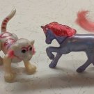 Littlest Pet Shop 1996 Happy Meal Set of all 4 - Tiger, Dragon, Unicorn, Swan