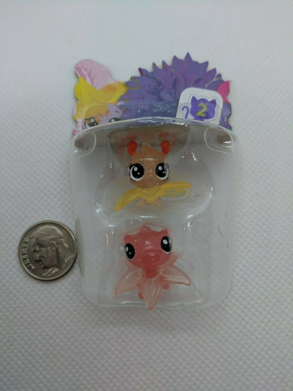 Littlest Pet Shop LPS Best Buds 4-23 Gecko & 4-24 Insect Orange