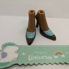 MGA Bratz Replacement Pair of Shoes Brown & Aqua High Heel Shoes Pointy Toe