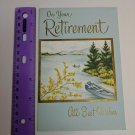 Norcross On Your Retirement Vintage Card *USED* Boat, Lake, Trees