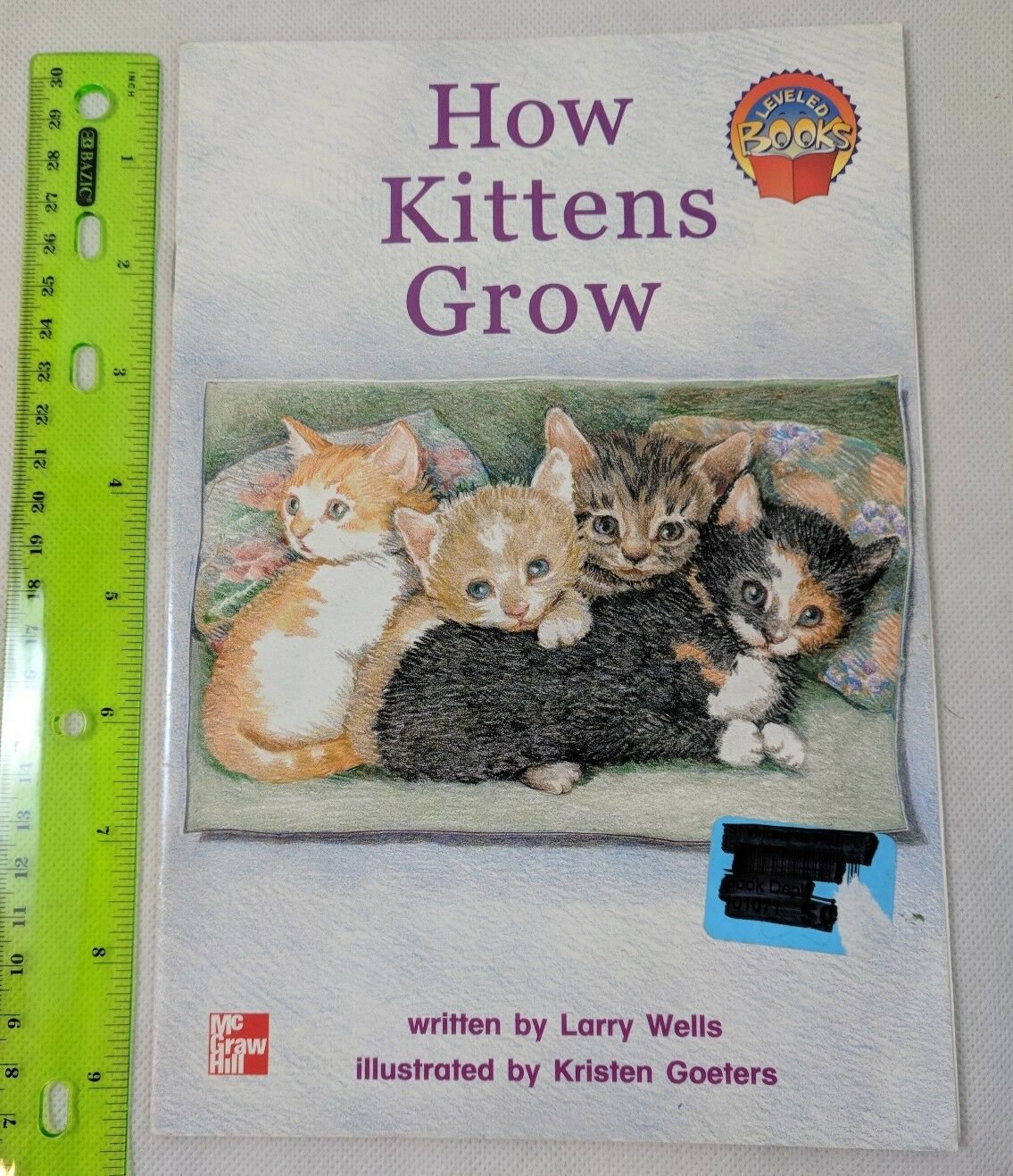 McGraw-Hill LEVELED READERS Book How Kittens Grow by Larry Wells / K. Goeters