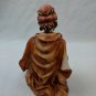 Christmas Nativity Wise Man King Gray & Orange Robes Replacement Resin Figurine