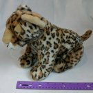 Wild Adventure Leopard Cat Plush Animal Stuffed 12" Body + 4" Tail