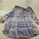 Bronte & Tallulah Kids Girls Shirt Size L Lavender/Blue/Pink Sheet