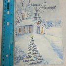 Guideposts Someone Cares Christmas Fold-out Card Snowy Country Church