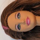 Mattel Barbie Teresa Hispanic Friend 2011 Molded Pink Glitter Torso, Pink Streak