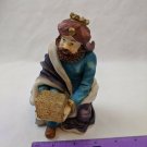 Christmas Nativity Wise Man King Purple & Blue Robes Replacement Resin Figurine