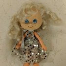 Vintage TNT Toys N Things Blonde 5" Doll Silver Sequin Dress
