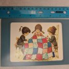 Brick Mill Studios Americana Note Card Girls Quilting Patriotic Quilt USA
