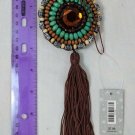 Hobby Lobby Western Turquoise Brown Silver w/ Tassle Christmas Ornament NWT 2017