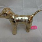 Pink Victoria's Secret Gold Metallic Puppy Dog Stuffed Animal 6" Tall