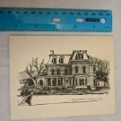 General Dodge Home Council Bluffs Iowa Note Card Sketch by Bill Wagner