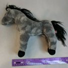 Douglas Cuddle Toy Gray & Black Horse Pony Plush Stuffed Animal 9" Tall