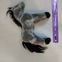 Douglas Cuddle Toy Gray & Black Horse Pony Plush Stuffed Animal 9" Tall