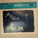 Star of Wonder Christmas Card Shepherd Boy & Sheep Blue/White
