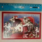 Blank Note Card Just A Note Kittens in Mailbox Valentine's Card by Kayomi Harai