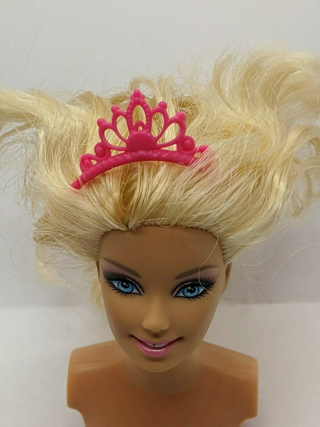 Barbie Doll Accessory Dark Pink Shell Crown Tiara NO DOLL