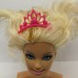 Barbie Doll Accessory Dark Pink Shell Crown Tiara NO DOLL