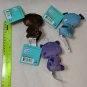 Littlest Pet Shop Mini Clip-A-Pet Plush 4" Lot of 3 Puppy Bear Raccoon NEW