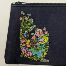 Anneliese Pencil Case VTG Mouse Girl in Dress, Flowers, Forest Creatures HTF