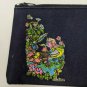 Anneliese Pencil Case VTG Mouse Girl in Dress, Flowers, Forest Creatures HTF