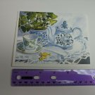 PVA Paralyzed Veterans Blank Note Card Nita Leger Casey Tea Setting