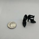 12" Curve Foot Fashion Doll Black High Heel Pointy Closed Toe Sandal Shoe Pair
