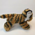 Aurora World Tiger Cat Gold/Black Striped Plush Stuffed Animal 7" Long