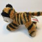 Aurora World Tiger Cat Gold/Black Striped Plush Stuffed Animal 7" Long