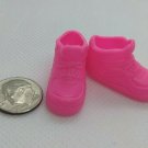 Fashion Doll Pair of Hot Pink Sneakers Shoes, for Narrow Flat Feet Barbie