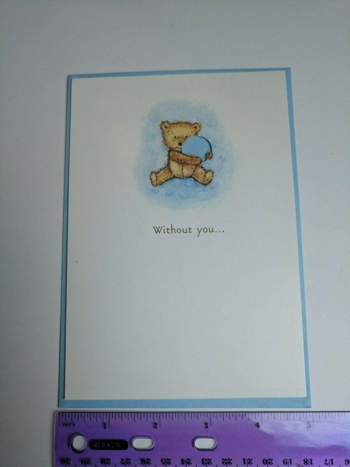 DaySpring Integrity Notes Teddy Bear Without you my hugs have a hole Scripture