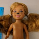 Barbie Little Sister Chelsea 5.5" Doll, Painted Animal Nose & Whiskers, Nude