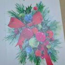 VTG Norcross Christmas Card Thinking of You Holly Sprig Unused/Unfolded!