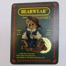 Boyds Bears & Friends Bearwear Pin Fob 2000 Bear Cup of tea