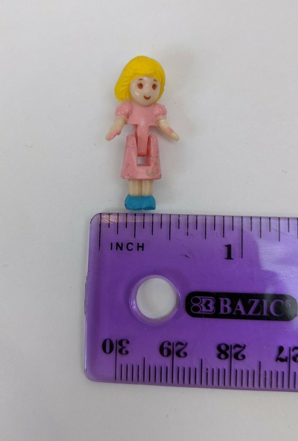 Blue-Box Tiny Dreams Dollhouse Replacement Doll Blonde Woman Pink Dress
