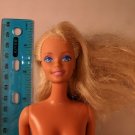 Mattel Barbie 1990's Doll Blue Eyes Purple Eyeshadow Nude for Play/OOAK