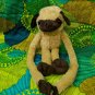 Boundless Network Tan/Brown PUG Puppy Dog Long Legs 13" Plush Stuffed Animal