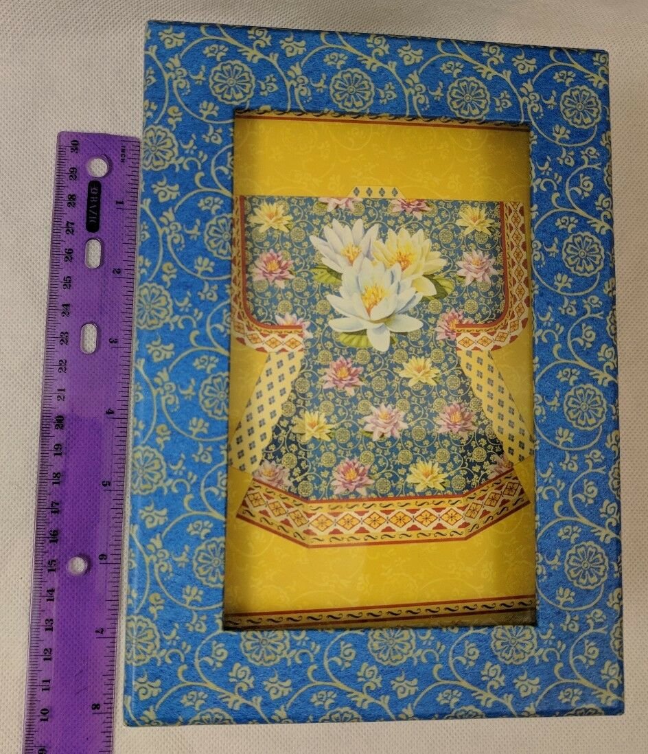 Punch Studio Stationary Box Set w/ Cards, Notepad, Envelopes, Silk Kimono Design