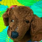 Avlon Inc Chocolate Brown Dachshund Weiner Dog Puppy Vintage Plush HTF