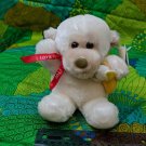 Hugfun White Gorilla Holding Banana Red Love You Plush Stuffed Animal 6" Tall
